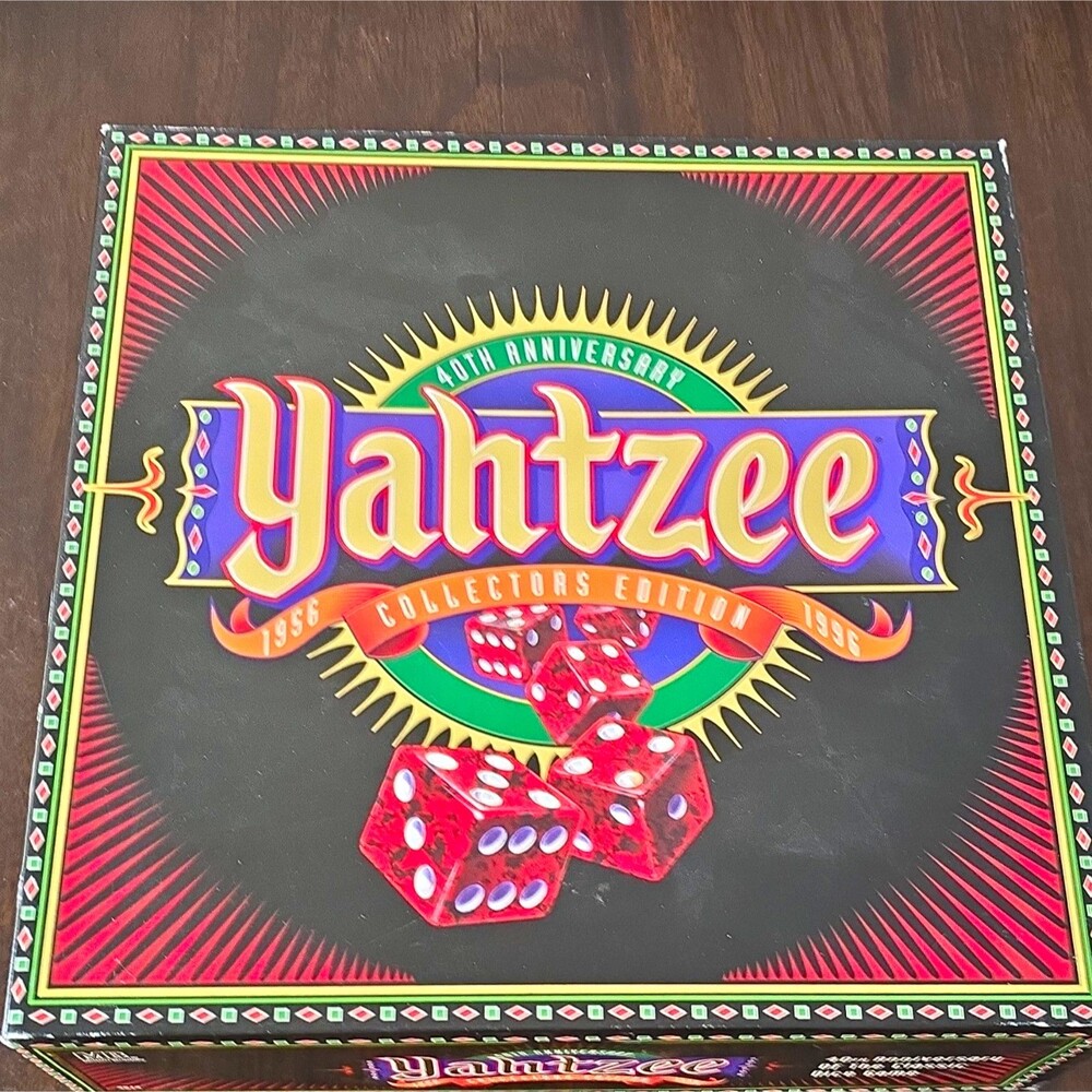 Milton Bradley Yahtzee 40th Anniversary Collector's Edition Dice Game 1995 4614